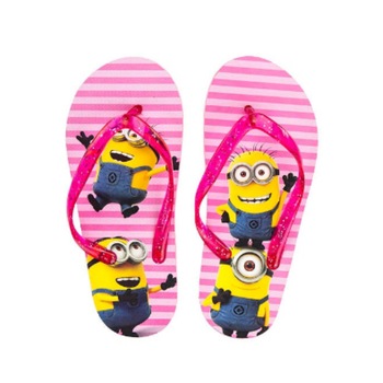 Papuci fetite, flip-flop Minions, roz Papuci fetite, flip-flop Minions, roz