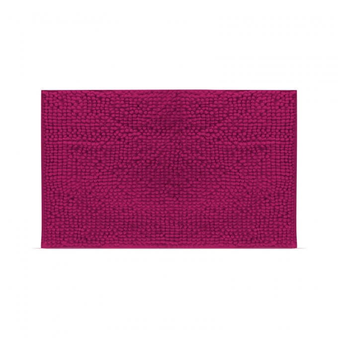 Covor de baie cu fire lungi, Grena, 60 x 40 cm