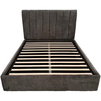 Pat Kring Waves, 160x200 include somiera si lada depozitare, culoare gri Pat Kring Waves, 160x200 include somiera si lada depozitare, culoare gri