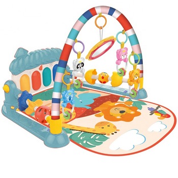 Centru de Activitati 4 in 1 pentru Bebelusi Salamandra Kids, Salteluta muzicala cu Lumini Creativa si Interactiva, Oglinda, Jucarii detasabile pentru Dentitie, Happy Piano, Albastru Centru de Activitati 4 in 1 pentru Bebelusi Salamandra Kids, Salteluta muzicala cu Lumini Creativa si Interactiva, Oglinda, Jucarii detasabile pentru Dentitie, Happy Piano, Albastru