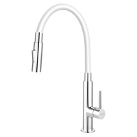 Baterie chiuveta Ferro Zumba Slim, monocomanda, insert ceramic, alb