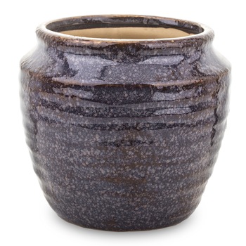 Ghiveci ceramica, mov/maro, 16x18x18 cm Ghiveci ceramica, mov/maro, 16x18x18 cm