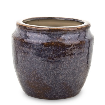 Ghiveci ceramica, mov/maro, 13,5x15x15 cm Ghiveci ceramica, mov/maro, 13,5x15x15 cm