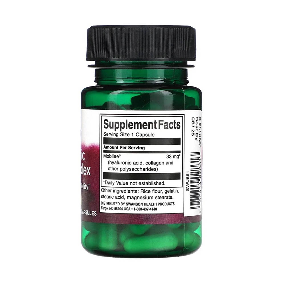 Hyaluronic Acid Complex HyalJoint, Swanson, 60 capsule SWU861 eMAG.ro