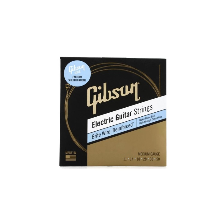 Set corzi chitara electrica Gibson Brite Wire Reinforced 11-50