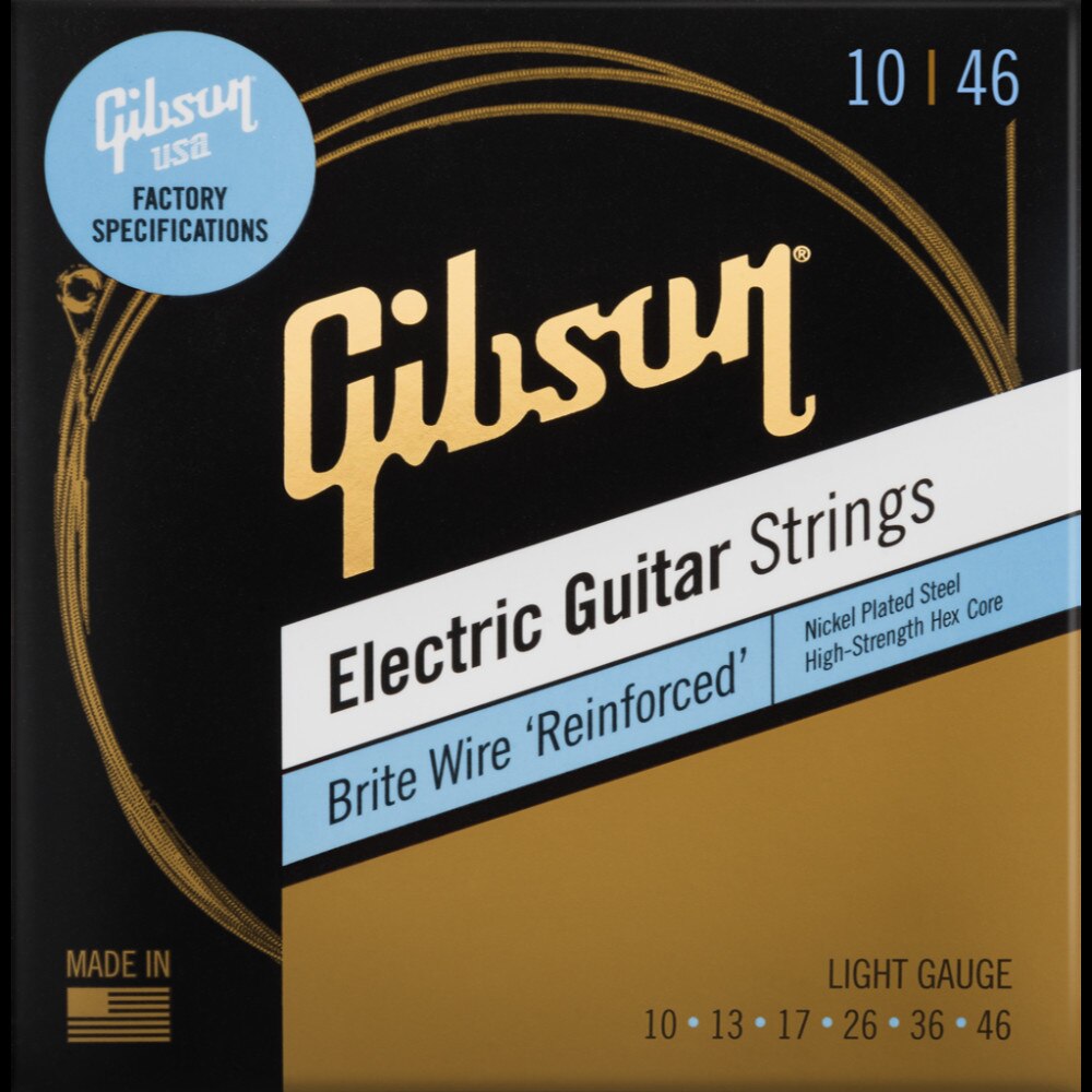Set corzi chitara electrica Gibson Brite Wire Reinforced 10-46
