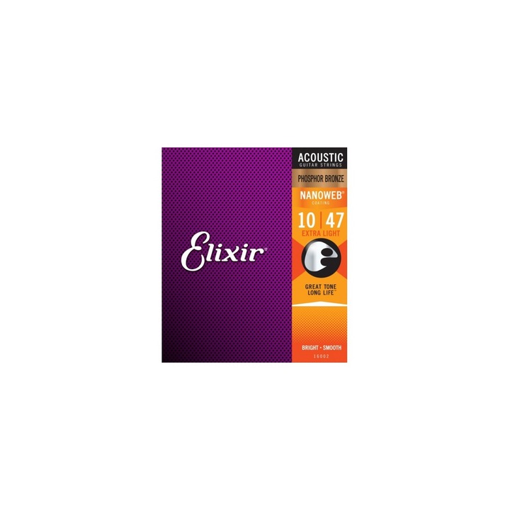 Set corzi Elixir Nanoweb Acoustic Ph Bronze Extra Light