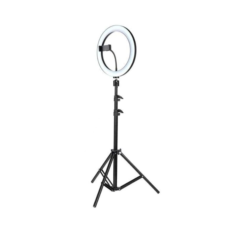Lampa Circulara Ring Light 30cm/12inch LED - Suport telefon, Reglaj Intensitate, Trepied 210cm Inclus