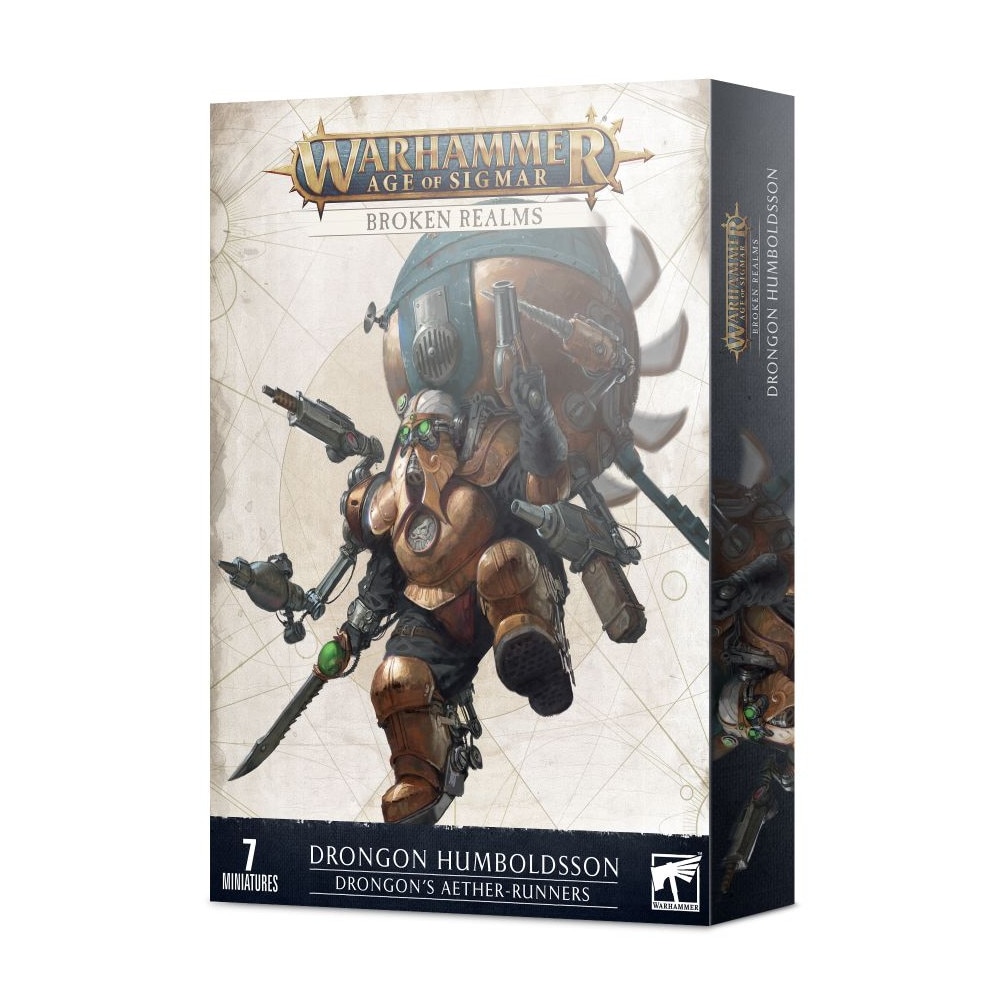 Pachet Miniaturi Warhammer Age of Sigmar, Games Workshop, Bronken Realms Drogon's Aether-Runners, 7 miniaturi