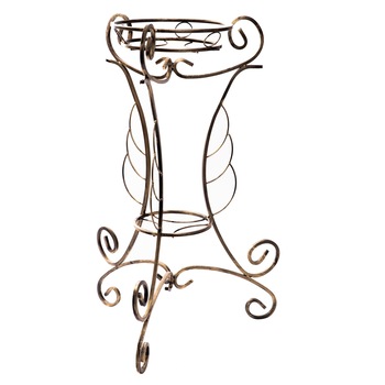 Suport de flori, decorativ, din metal, pentru ,10-0527, auriu patinat Suport de flori, decorativ, din metal, pentru ,10-0527, auriu patinat