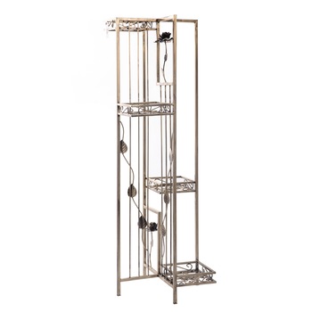 Suport de flori, decorativ, din metal, pentru ,10-0963, auriu patinat Suport de flori, decorativ, din metal, pentru ,10-0963, auriu patinat