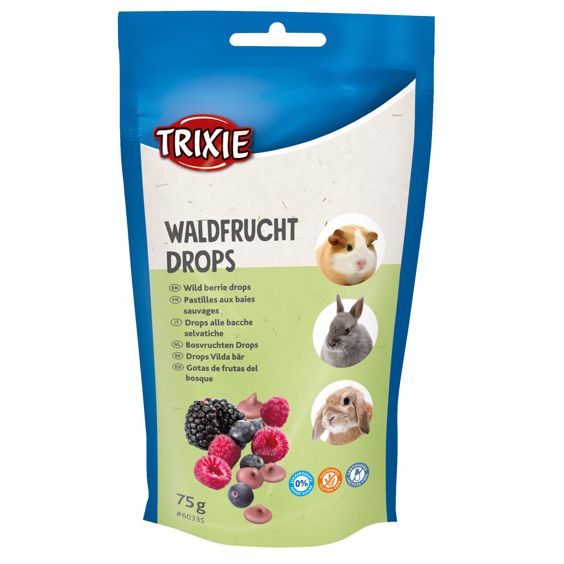 Recompensa Trixie dropsuri cu fructe de padure pentru rozatoare 75 g 60335