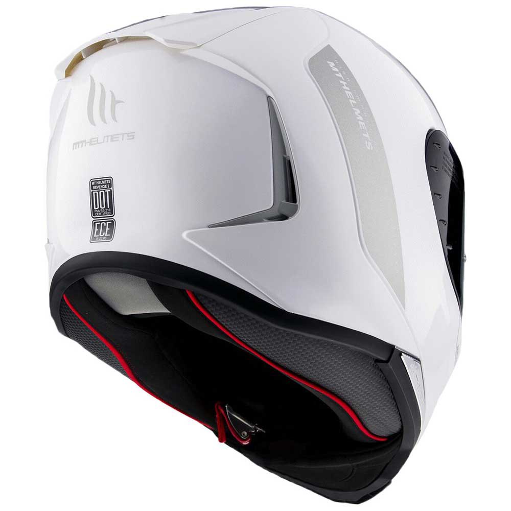 Casca de protectie Revenge 2 Solid Mt Helmets, Ventilatie, Interior lavabil, Negru/Alb