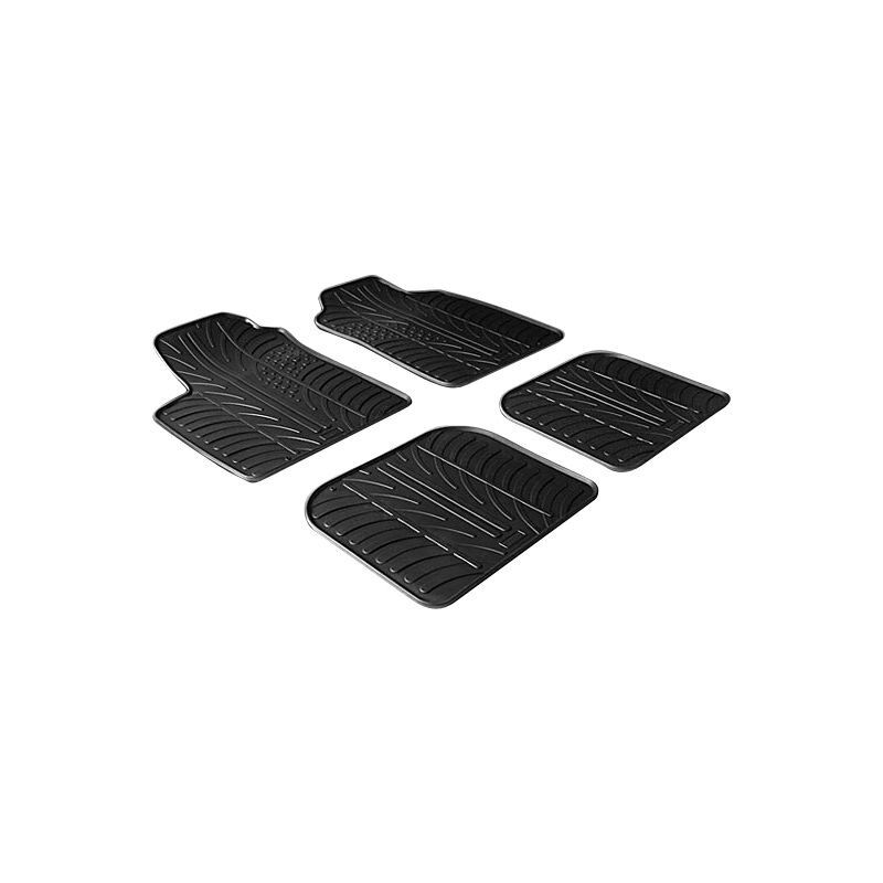 Set covorase Gledring Slovenia, cauciuc, pentru Fiat Panda 2003-2011, negru, 4 buc