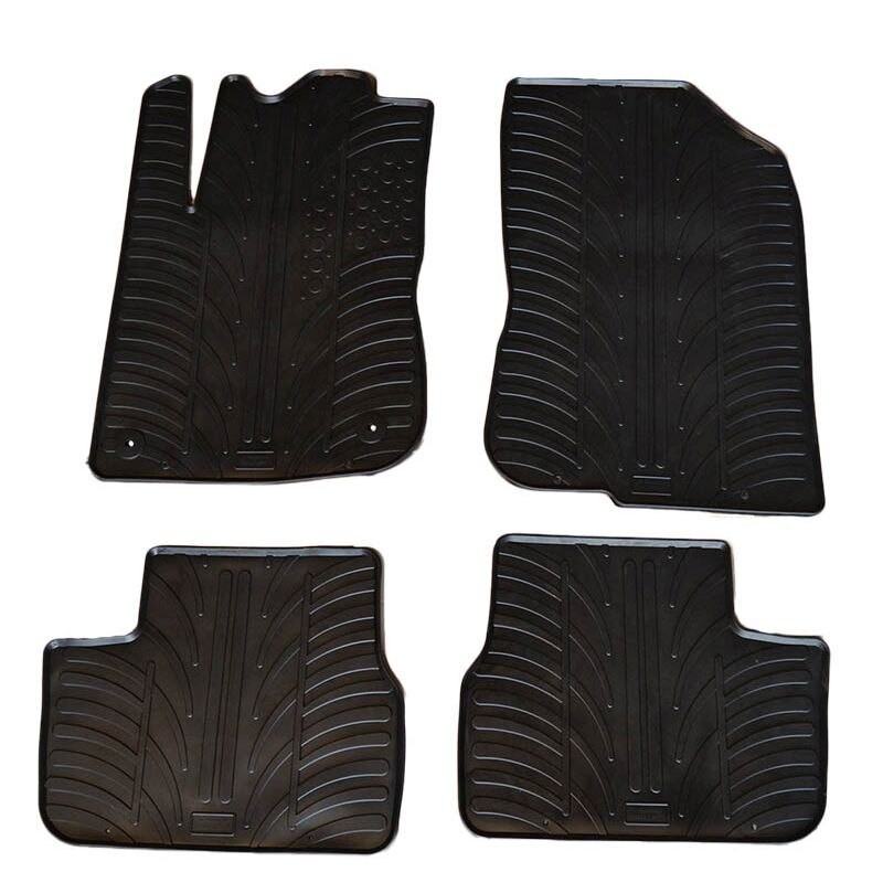 Set covorase Gledring Slovenia, cauciuc, pentru Peugeot 208 2012- (5 usi), negru, 4 buc