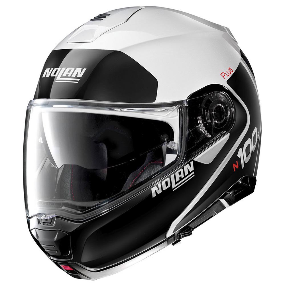 Casca moto Nolan, N100-5 Plus Distinctive N-com, Negru/Gri