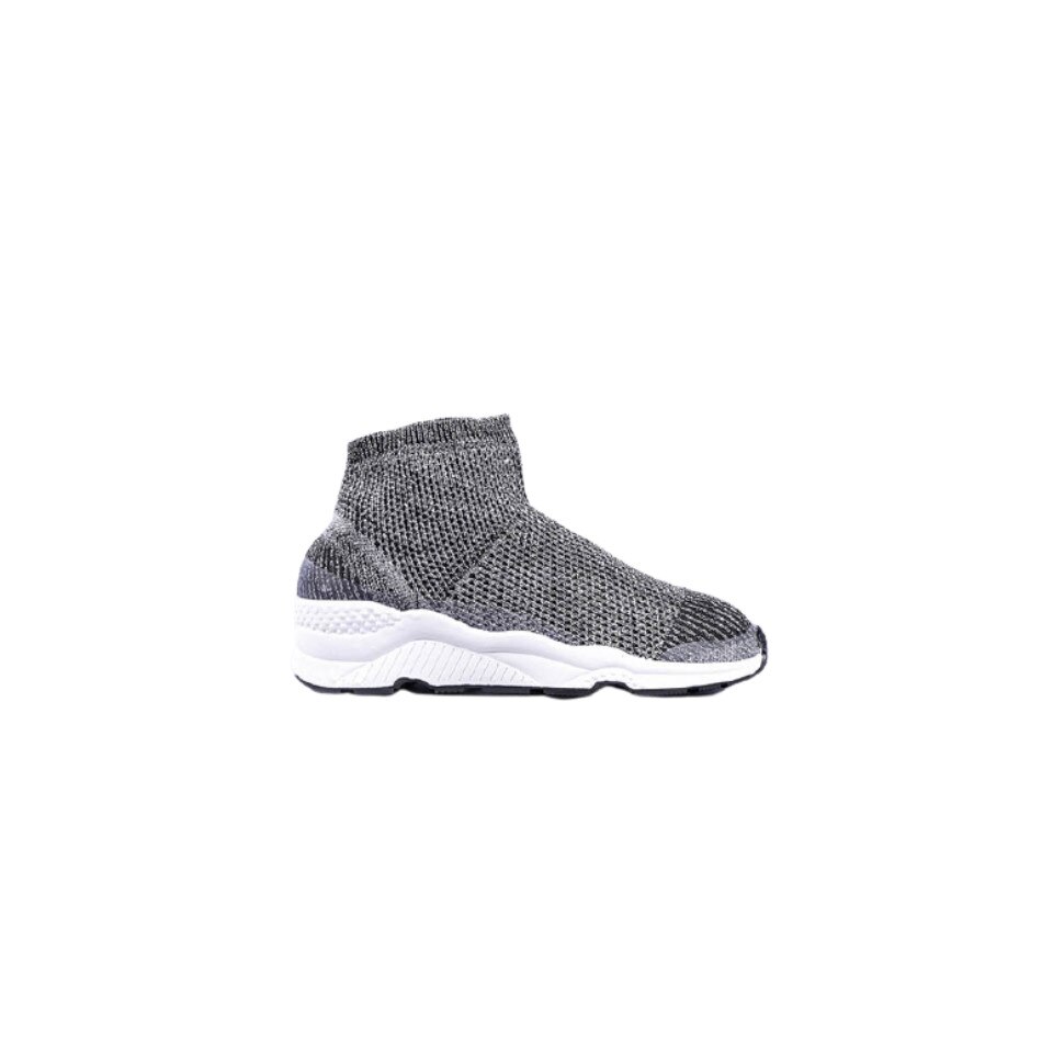 Pantofi sport dama Mildred, M-085-601, Negru/Argintiu