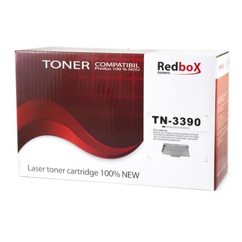 Cartus toner Redbox compatibil cu TN3390, 12000 pagini, Negru Cartus toner Redbox compatibil cu TN3390, 12000 pagini, Negru