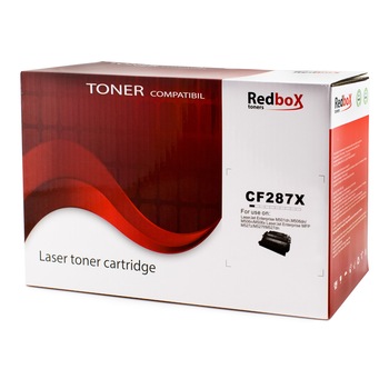 Cartus toner Redbox compatibil cu CF287X/CRG-041H, 15000 pagini, Negru Cartus toner Redbox compatibil cu CF287X/CRG-041H, 15000 pagini, Negru