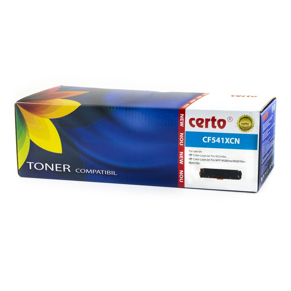 Cartus toner Certo compatibil cu CF541X, 2500 pagini,Cyan