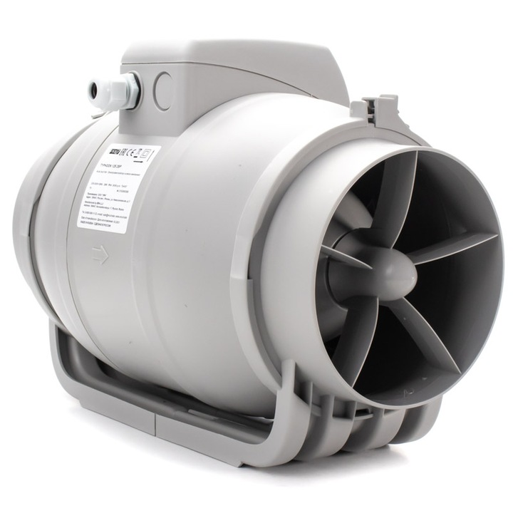 TYPHOON 125 2SP - Ventilator centrifugal de tubulatura, Debit 310mc/h, 2 Trepte de viteze, Diametru Ø125mm
