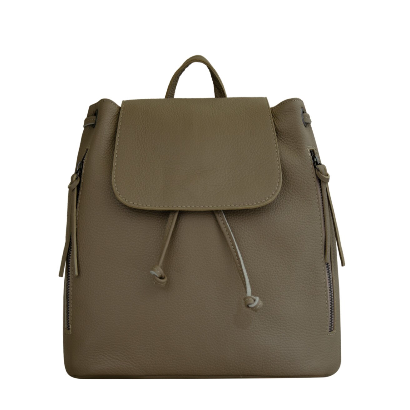 Rucsac de dama din piele naturala Eva Bags, Lena taupe