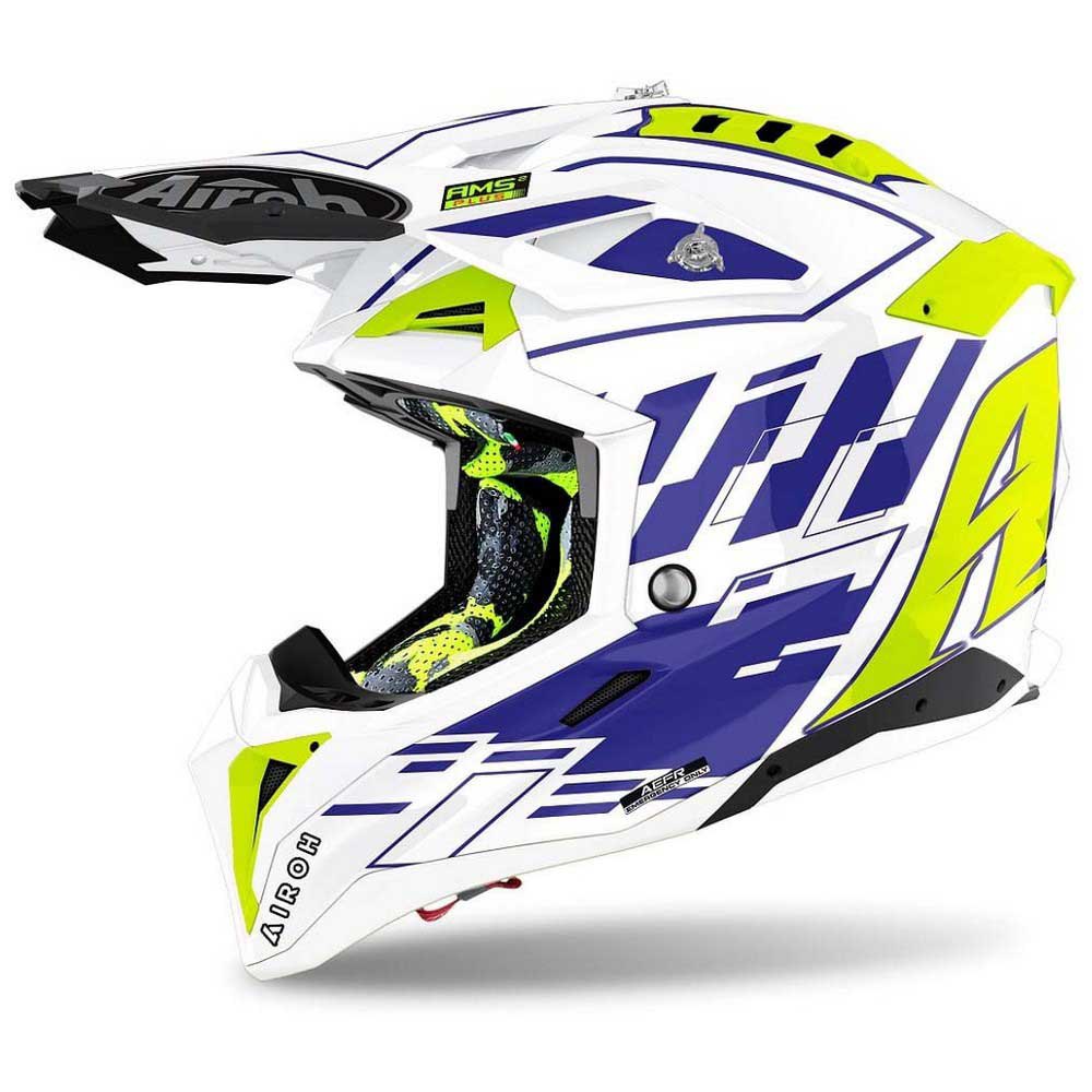 Casca pentru motociclete/scutere, Airoh, Aviator 3 Rampage, Carbon 3K, Multicolor