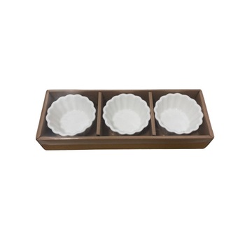 Set 3 platouri servire Koopman-Excellent Houseware, ceramica, 8.5x4 cm, alb Set 3 platouri servire Koopman-Excellent Houseware, ceramica, 8.5x4 cm, alb