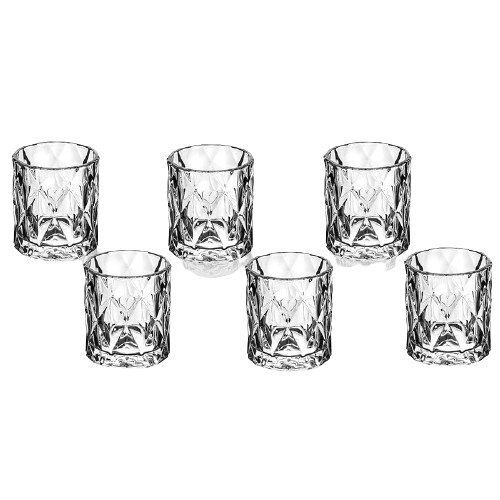 Set 6 pahare sticla de whisky, LN19, Borgonovo, 280 ml