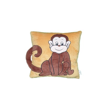 Perna decorativa animal maner 30 x 30 cm, Nichita Impex, maimuta Perna decorativa animal maner 30 x 30 cm, Nichita Impex, maimuta
