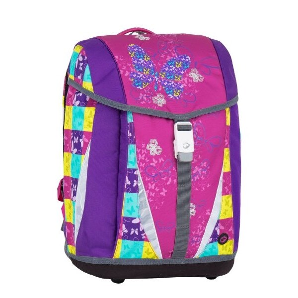 Rucsac Fete/Baieti, Bagmaster, POLO 7 A, Roz/Violet, 2 Compartimente, 40 x 29 x 19 cm