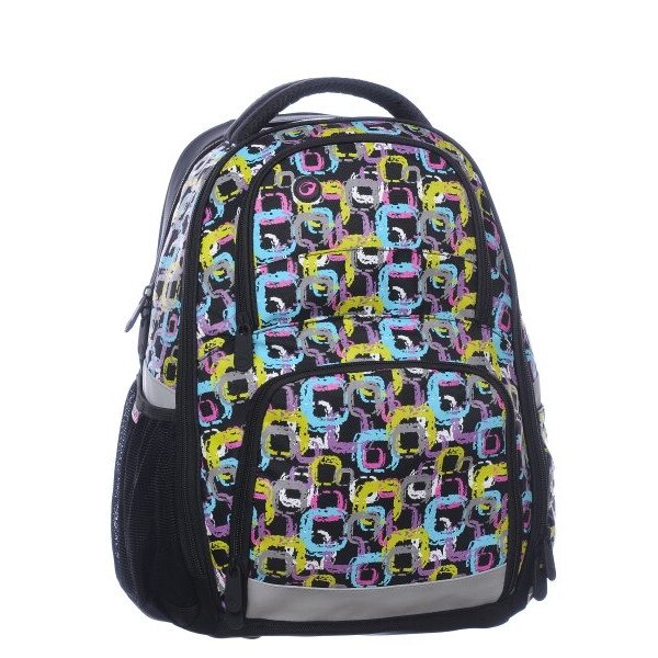 Rucsac Fete, Bagmaster, ORION 0115 A, Multicolor, 2 Compartimente, 42.5 x 30.5 x 19 cm