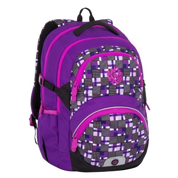 Rucsac Fete, Bagmaster, THEORY 7 C, Violet/Roz, 2 Compartimente, 44.5 x 30 x 22 cm