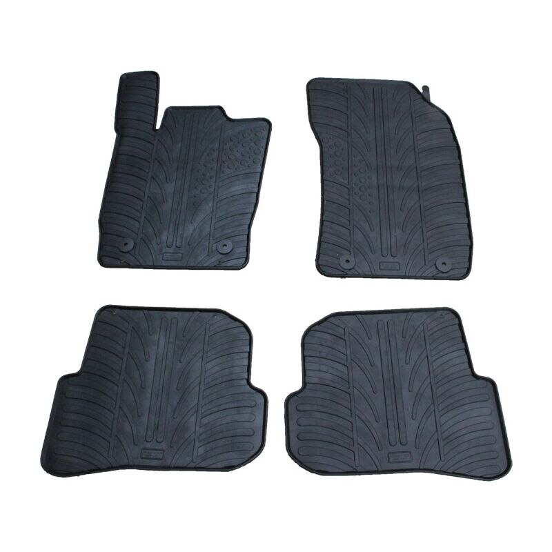 Set covorase Gledring Slovenia, cauciuc, pentru Audi A1 (8X) 04.2010- (3 usi), negru, 4 buc