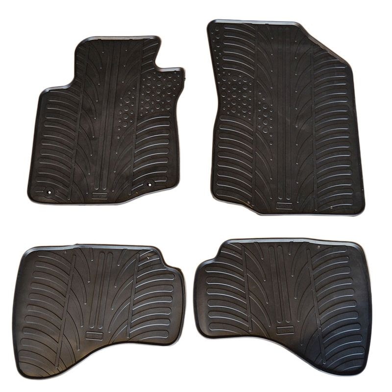 Set covorase Gledring Slovenia, cauciuc, pentru Citroen C1 2010-2014/Peugeot 107 2010-2014/Toyota Aygo 2010-2014, negru, 4 buc