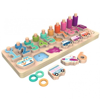 Joc educativ Logaritmic Cifre si Vehicule cu sunet Onshine Joc educativ Logaritmic Cifre si Vehicule cu sunet Onshine