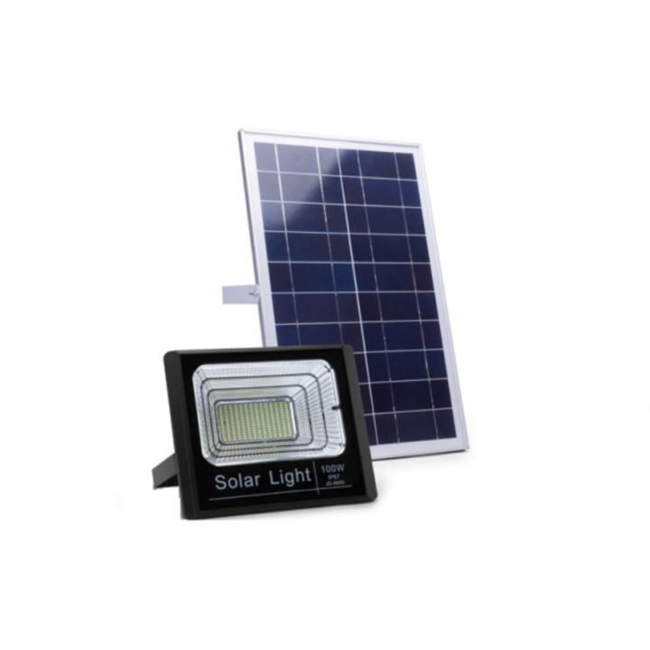 Комплект проектор + соларен панел с дистанционно, 100W, водоустойчив