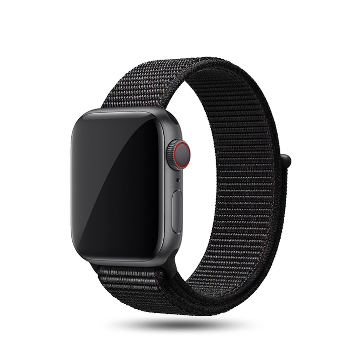 Nylon szíj tépőzárral Apple Watch 40MM készülékhez Black