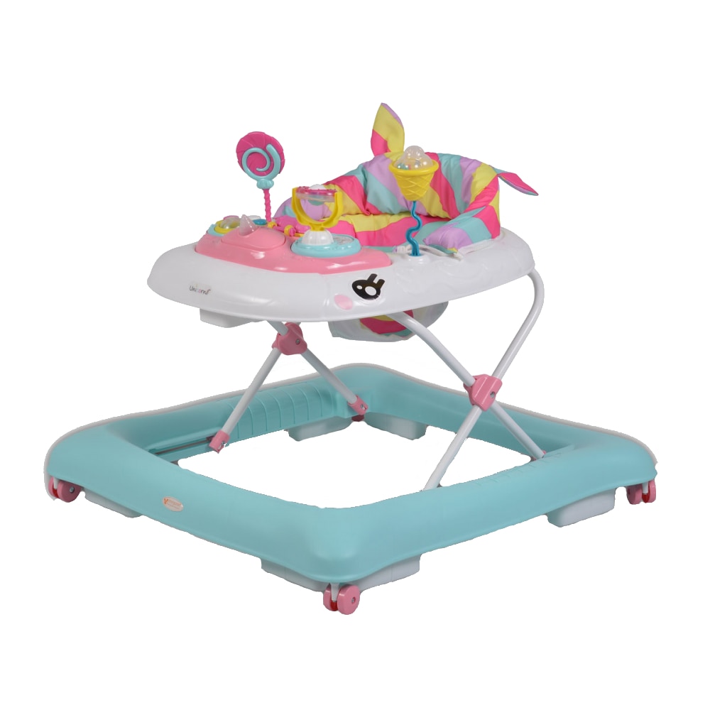 Premergator cu panou muzical si lumini Cangaroo Unicorn Pink