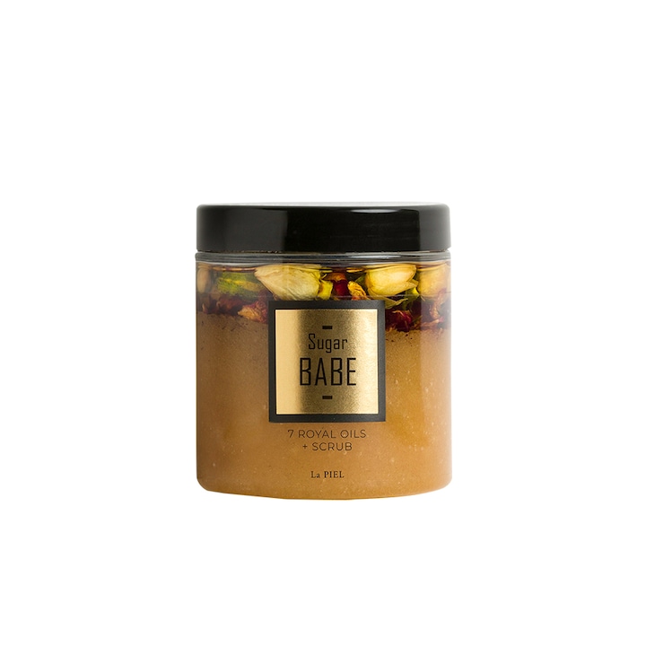 Scrub de corp, La PIEL, Sugar BABE, 7 uleiuri, 273 g