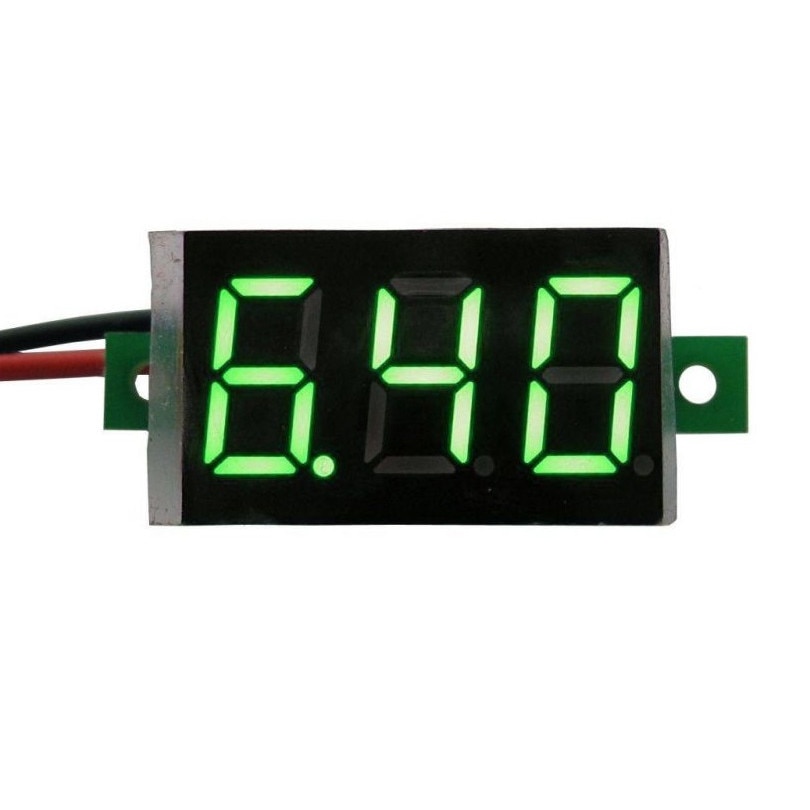 Voltmetru digital de panou DC4.5V-30V, afisaj verde