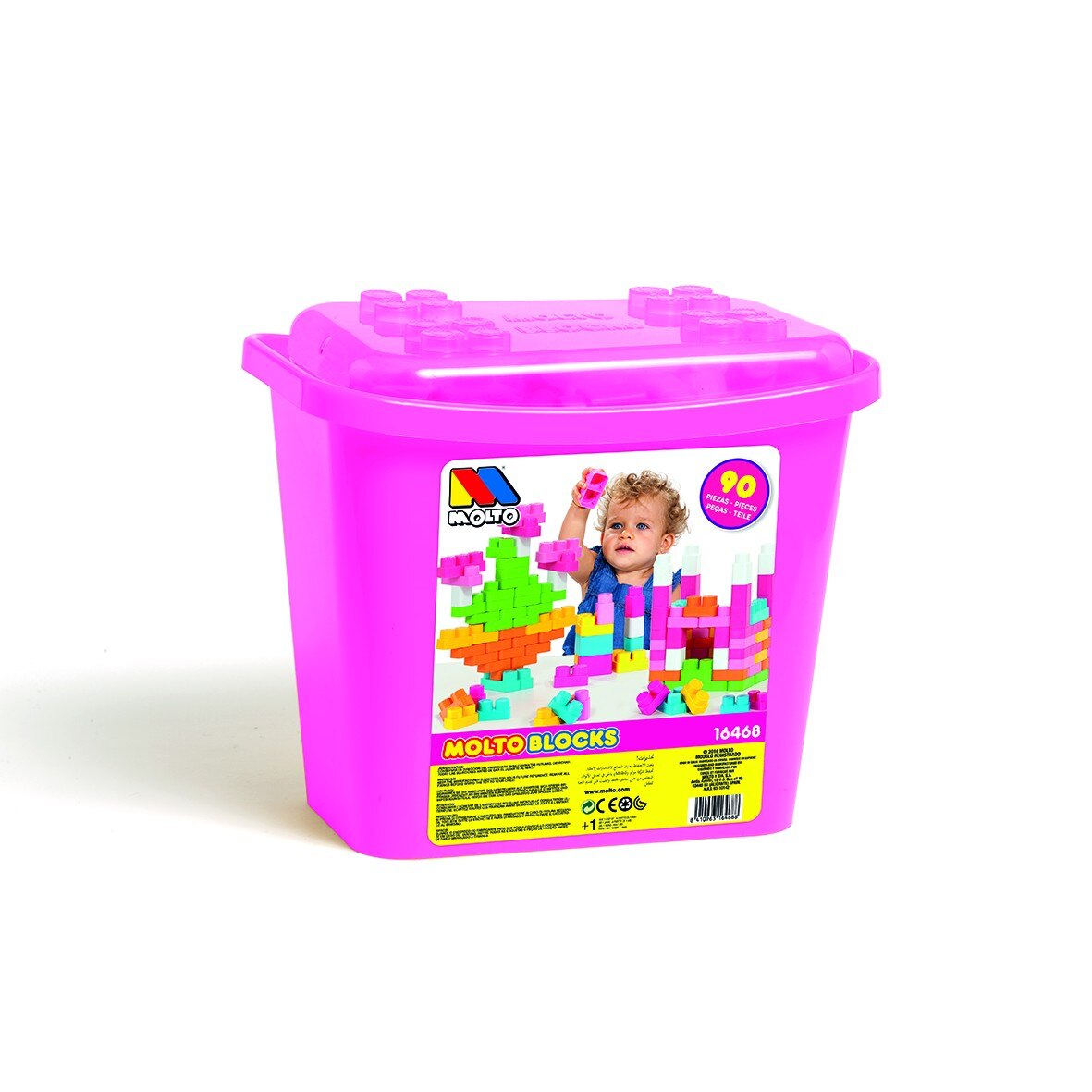 Cutie cu 90 de piese de constructie, Molto