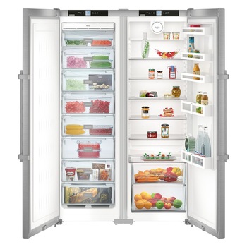 Side by Side Liebherr SBSef 7242, 634 L, Super Frost, NoFrost, Super Cool, FrostSafe, Clasa F, H 185.2 cm, Inox Side by Side Liebherr SBSef 7242, 634 L, Super Frost, NoFrost, Super Cool, FrostSafe, Clasa F, H 185.2 cm, Inox