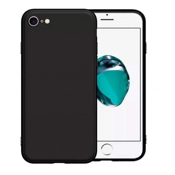 Husa silicon pentru iPhone 7 / 8, SE 2020- Black