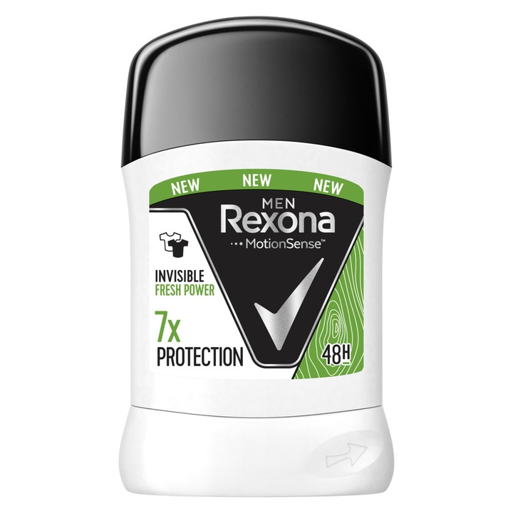 Deodorant stick Rexona Men Invisible Fresh Power, 50 ml