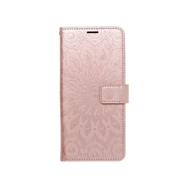 Husa Flip Cover Forcell Mezzo Compatibila Cu Samsung Galaxy A22 4G, Model Mandala Rose Gold