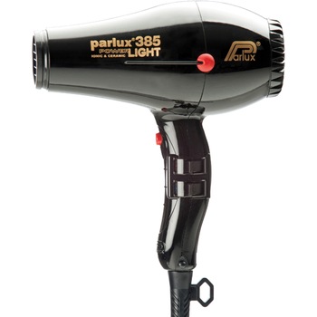 Uscator profesional de par Parlux 385 Powerlight, Tehnologie cu Ioni si Invelis Ceramic, 2150W, Zgomot redus, 4 setari temperatura, 2 setari de viteza, Negru Uscator profesional de par Parlux 385 Powerlight, Tehnologie cu Ioni si Invelis Ceramic, 2150W, Zgomot redus, 4 setari temperatura, 2 setari de viteza, Negru