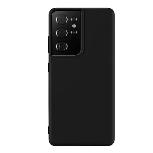 Husa Silicon lichid compatibila cu Samsung S21 Ultra- Black