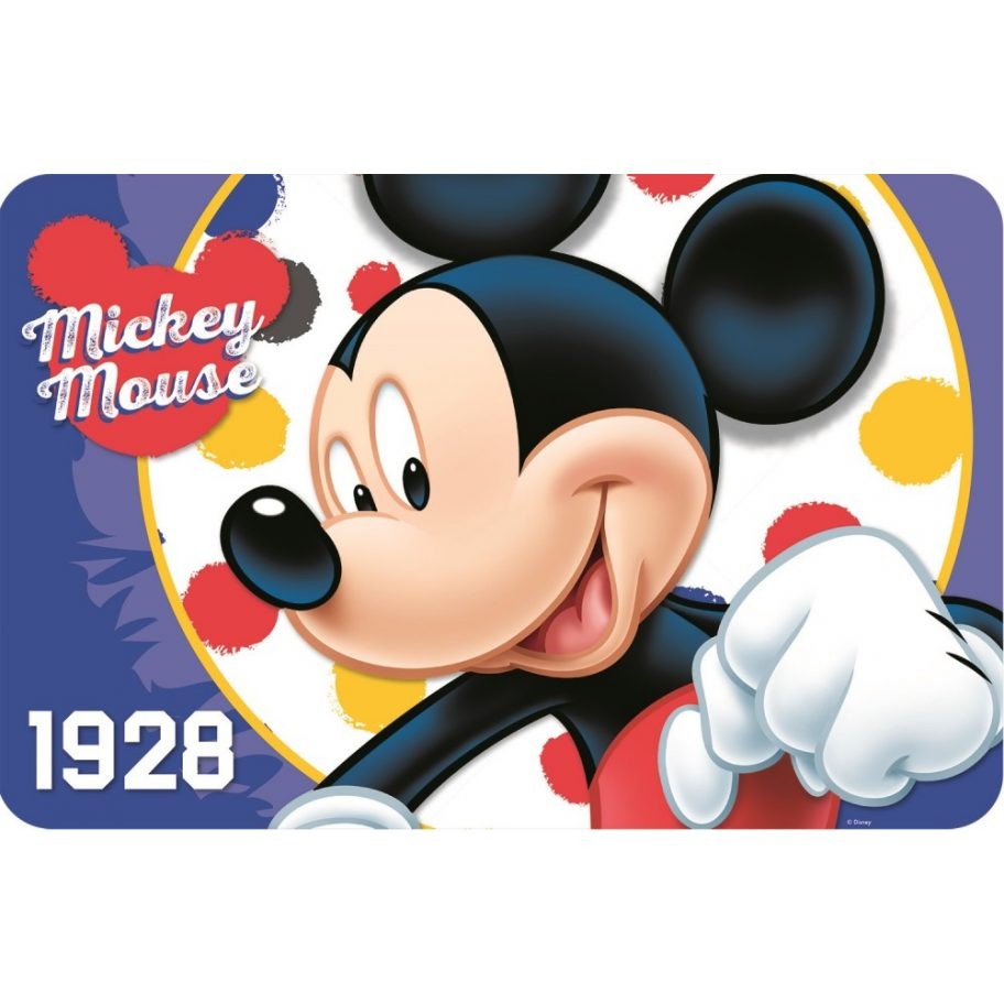 Suport farfurie pentru servit masa Mickey Mouse 43x28 cm Albastru