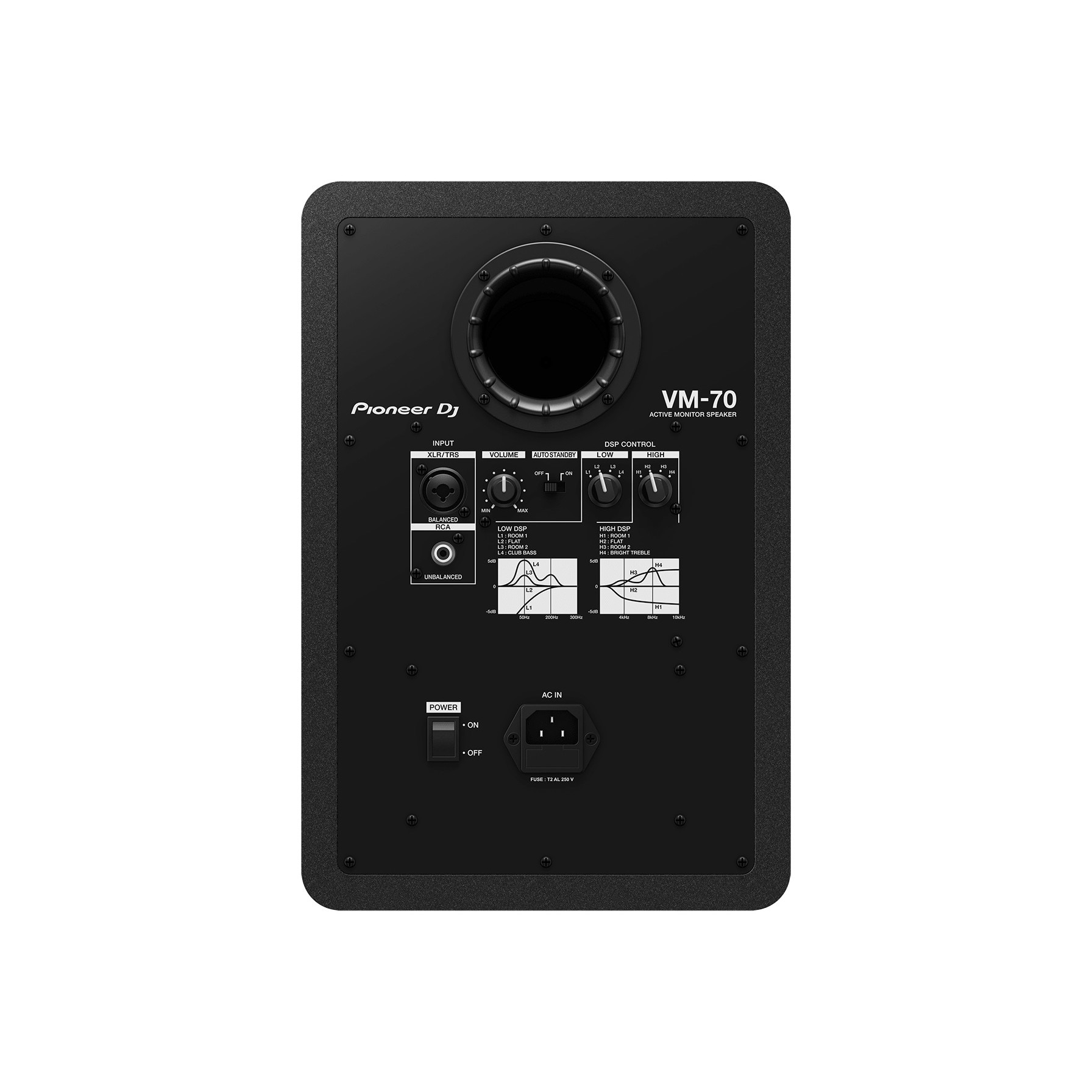 Boxa monitor activ de 6,5'', Pioneer Dj, VM-70, Negru